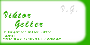 viktor geller business card